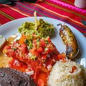 GTM SA Antigua 2019APR27 PosadaDeDonRodrigo 004  A starter consisting of made-from-scratch asparagus soup with a fresh tomato &amp; chilli salsa picante got the meal going. A stuffed pork   Chile Relleno   with homemade chicken chorizo sausage, guacamole, rice, bean paste and the best tortillas I've had in a long while. : - DATE, - PLACES, - TRIPS, 10's, 2019, 2019 - Taco's & Toucan's, Americas, Antigua, April, Central America, Day, Guatemala, Hotel Posada de Don Rodrigo, Month, Region V - Central, Sacatepéquez, Saturday, Year