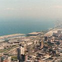 USA IL Chicago 2003JUN07 SearsTower 001  Looking out to the Southwest from the  Sears Tower  you can see  Soldier Field  which is the home of the  Chicago Bears  NFL team. : 2003, Americas, Chicago, Illinois, June, North America, USA
