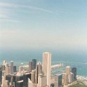 USA IL Chicago 2003JUN07 SearsTower 003  Here I'm looking out over the city and Navy Pier. : 2003, Americas, Chicago, Illinois, June, North America, USA