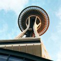 USA WA Seattle 2000NOV09 SpaceNeedle 004 : 2000, 2000 - 3 Bastards From The Bush Tour, Americas, Date, Downtown, Month, North America, November, Places, Seattle, Space Needle, Trips, USA, Washington, Year