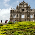 AS CHN SC MAC SA 2017AUG29 StPaul 004  The ruins were restored by the Macanese government into a museum, and the façade is now buttressed with concrete and steel in a way which preserves its aesthetic integrity. : - DATE, - PLACES, - TRIPS, 10's, 2017, 2017 - EurAsia, Asia, August, China, Day, Eastern, Macau, Month, Ruins Of St Paul, Santo António, South Central, Tuesday, Year