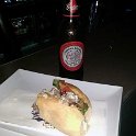 AUS QLD Brisbane 2015JAN16 Anittel 005  This business meeting had moved on to spit roast lamb rolls with Agra Dolce, rocket, mint yogurt and a little something I am well versed with at  The Elephant Hotel . : 2015, 2015 - Tasmanian Travels, Australia, Brisbane, Date, January, Month, Places, QLD, Trips, Year