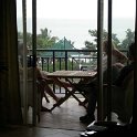 AUS QLD Cairns 2003APR20 Apartment 003  Not a great shot due to the lighting, but that is the ocean out there. : 2003, April, Australia, Cairns, Date, Events, Flux - Trevor & Sonia, Month, Places, QLD, Wedding, Year