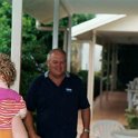 AUS QLD Mareeba 2003APR20 002  Gary "The Groper" Payne the morning after the wedding. : 2003, April, Australia, Date, Events, Flux - Trevor & Sonia, Mareeba, Month, Places, QLD, Wedding, Year