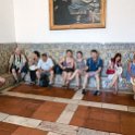 EU PRT ALE AC Evora 2017JUL11 CapelaDosOssos 032  From left to right you have Herbert, Matt's brother, Dan, Deserie & Joseph, Silvana, Emily & David, Sarah, CJ & Margaret : 2017, 2017 - EurAisa, Alentejo, Alentejo Central, Capela dos Ossos, DAY, Europe, July, Portugal, Southern Europe, Tuesday, Évora